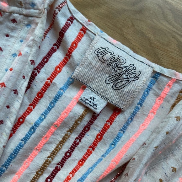 NWT Ace & Jig Reversible Duster Plus Size 4X Calliope Textile - Picture 9 of 14